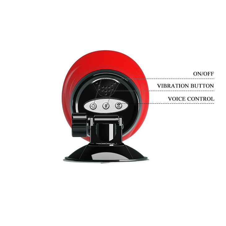 CRAZY BULL DELIA Vibrating Stroker - Flesh Vibrating Vagina Stroker with Suction Base - BM-00900T46S