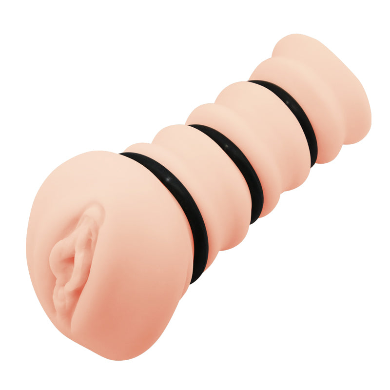 CRAZY BULL ROSSI Vagina Stroker - Flesh Vagina Stroker with Tightening Rings - BM-009150H