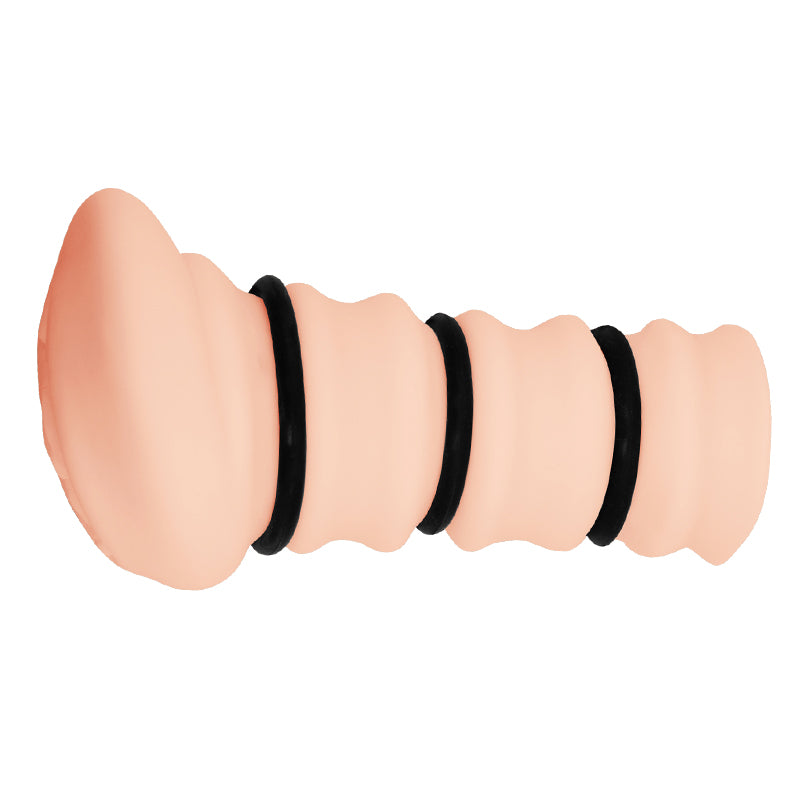 CRAZY BULL ROSSI Vagina Stroker - Flesh Vagina Stroker with Tightening Rings - BM-009150H
