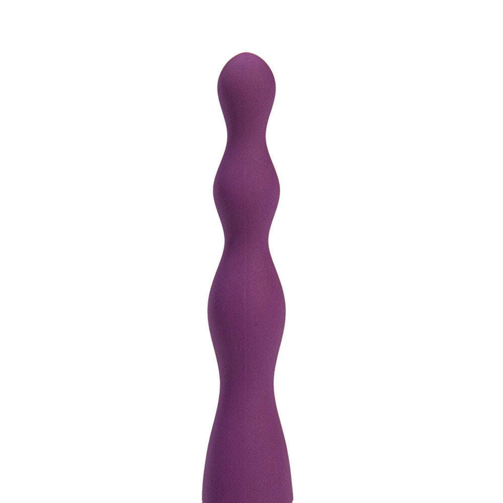 Maia DANI - Purple 17.8 cm USB Rechargeable Beaded Vibrator - BO-23-007