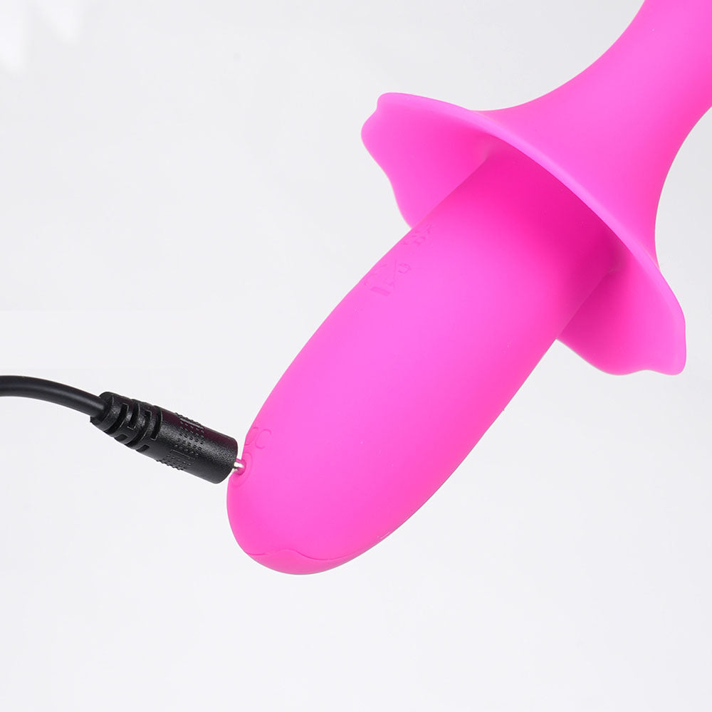 Maia SIENNA - Pink - Pink 15.2 cm USB Rechargeable Fluttering Bullet - BO-25-01-PINK