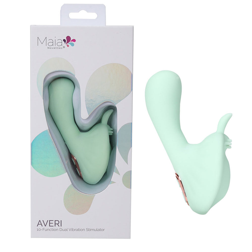 Maia AVERI - Green - Green USB Rechargeable Vibrator - BO-25-02-GREEN