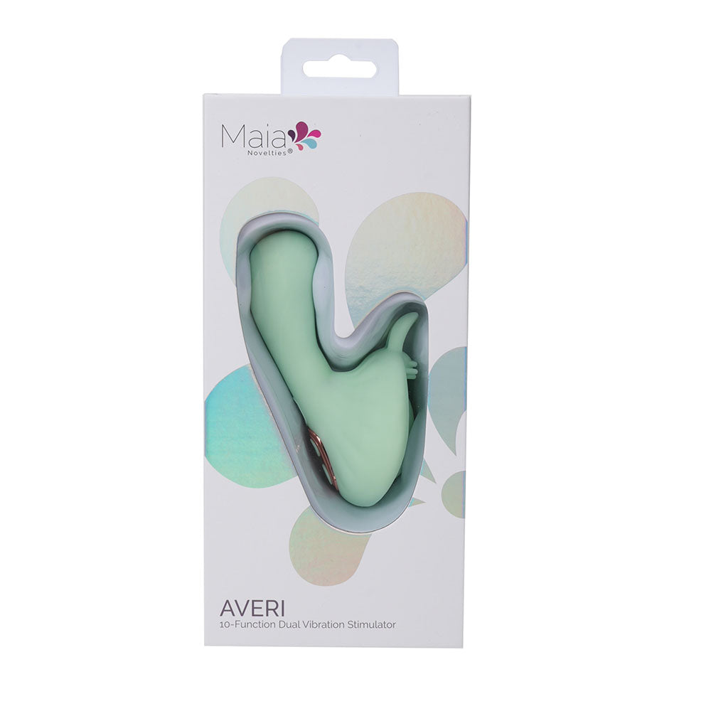 Maia AVERI - Green - Green USB Rechargeable Vibrator - BO-25-02-GREEN