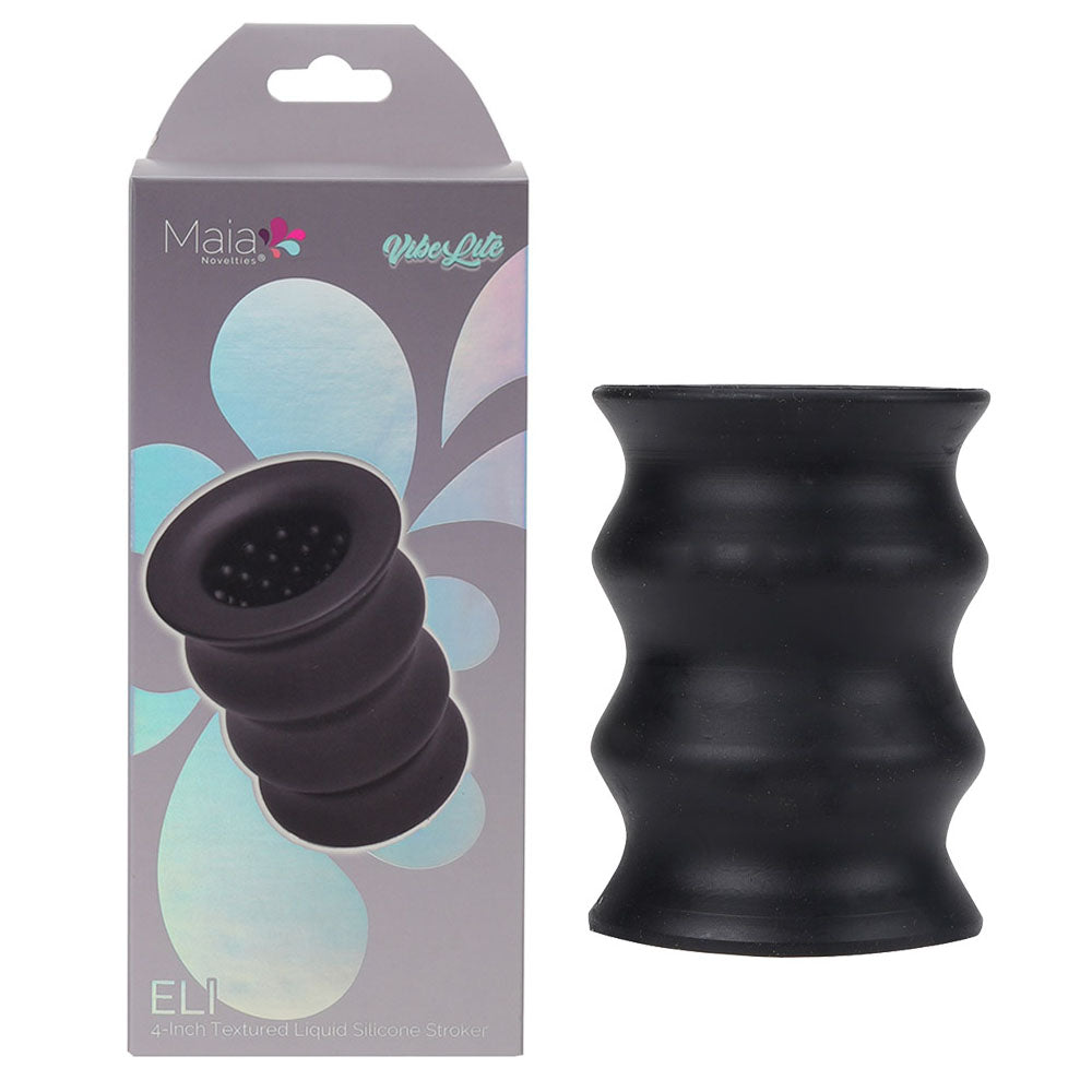 Maia ELI - Black 10 cm Stroker Sleeve - BO-25-04-BLACK