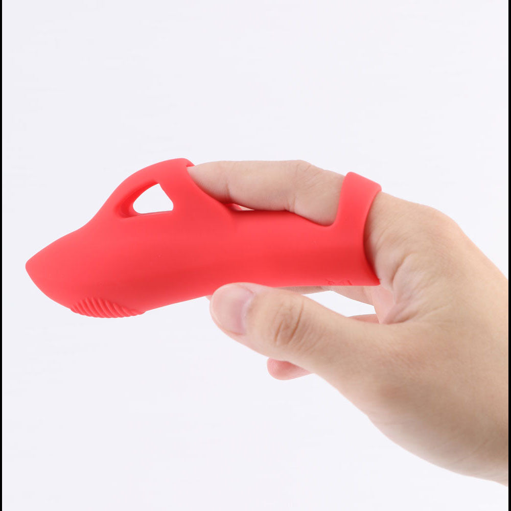 Maia LANA - Red - Red USB Rechargeable Finger Stimulator - BO-25-09-RED