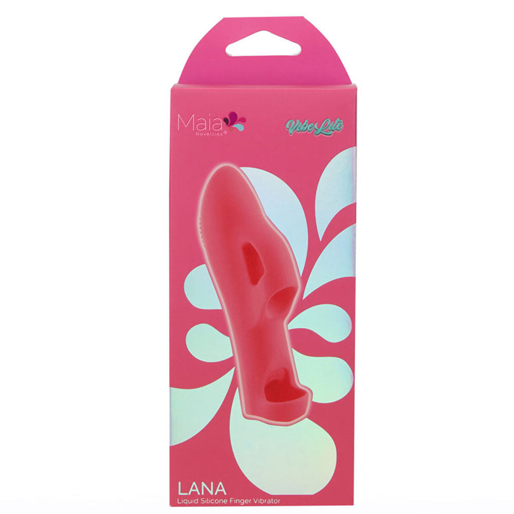 Maia LANA - Red - Red USB Rechargeable Finger Stimulator - BO-25-09-RED