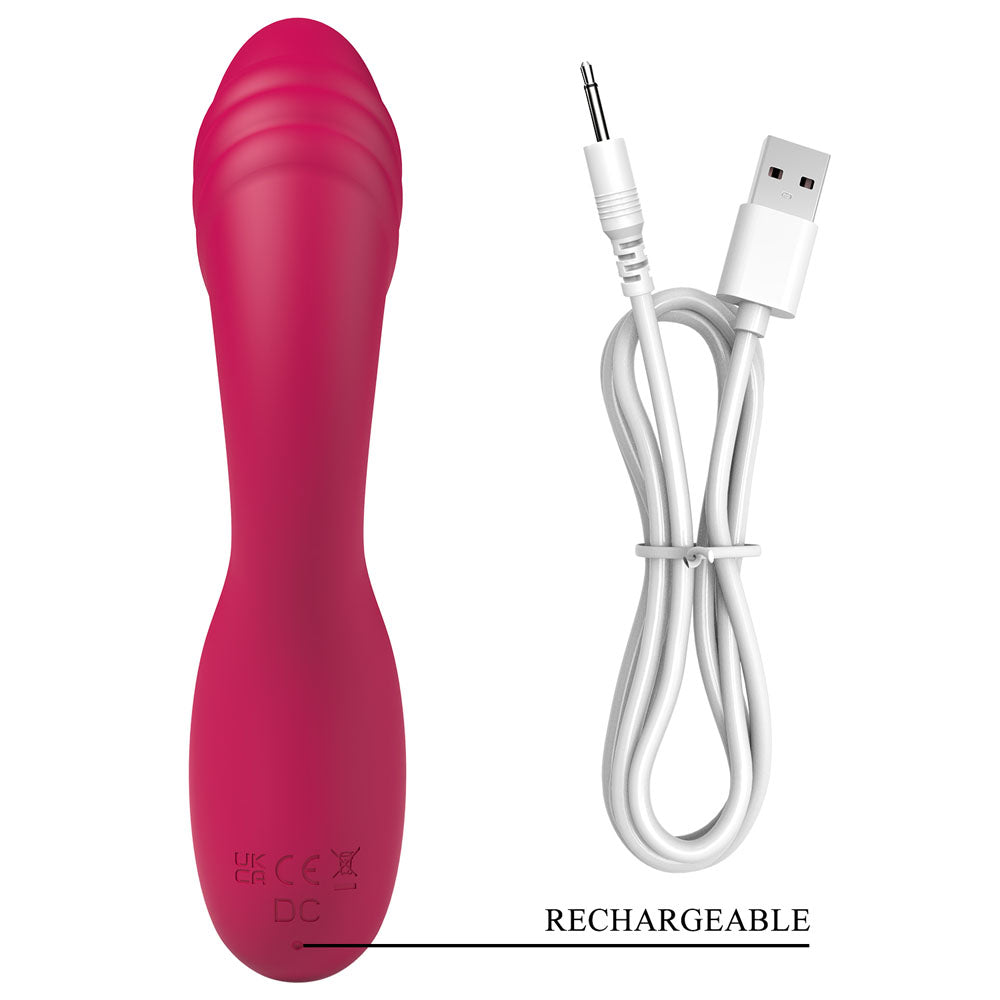 Party Up DALIDA - Pink - Pink 16.2 cm USB Rechargeable Rabbit Vibrator - BP-W00002