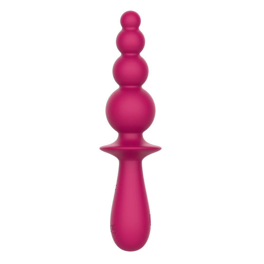 Party Up EVAJANE - Pink - Pink 17.1 cm USB Rechargeable Beaded Vibrator - BP-W00004