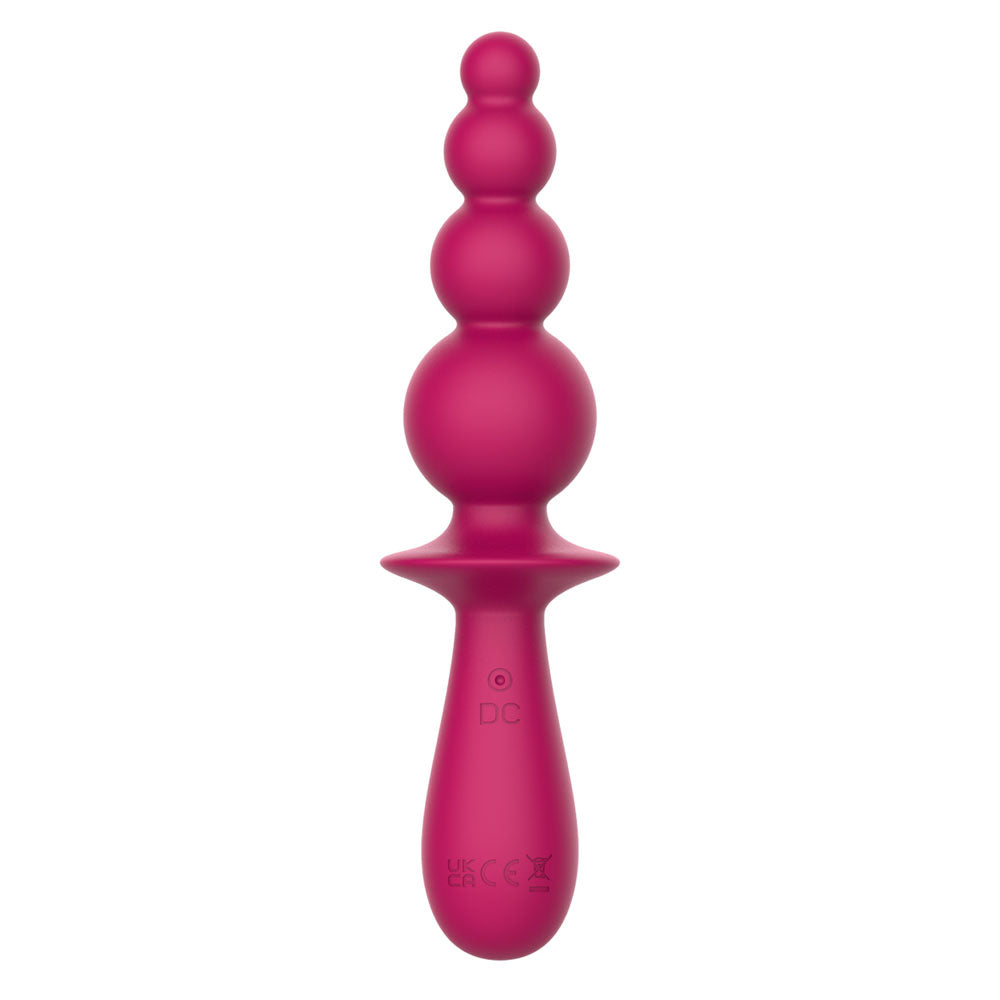Party Up EVAJANE - Pink - Pink 17.1 cm USB Rechargeable Beaded Vibrator - BP-W00004