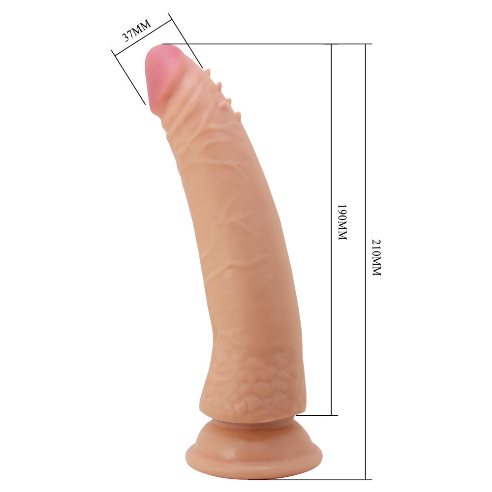 Party Up STEVEN Slide Skin Dong - Flesh 21 cm Flexible Dildo - BW-007006NRG-PU