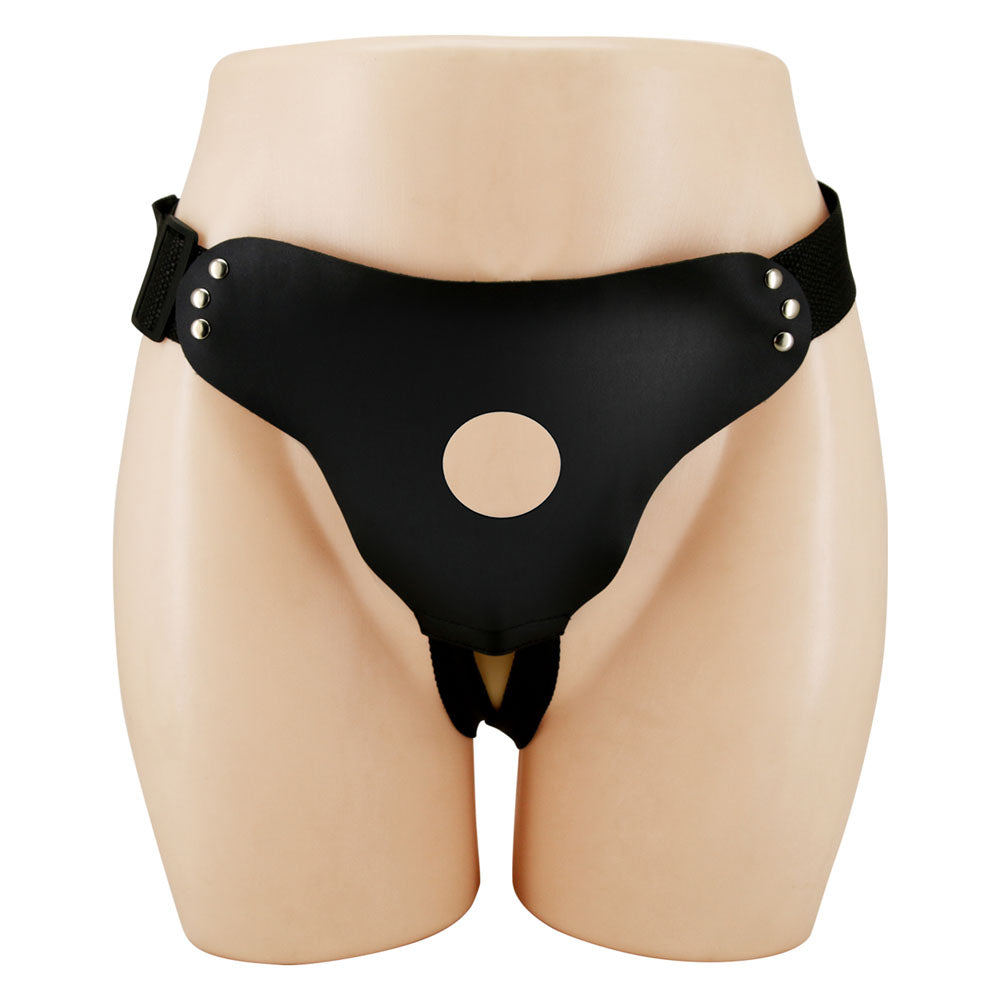 Party Up NICK Strap-On Harness - Black Adjustable Strap-On Harness (No Probe Included) - BW-022097-PU