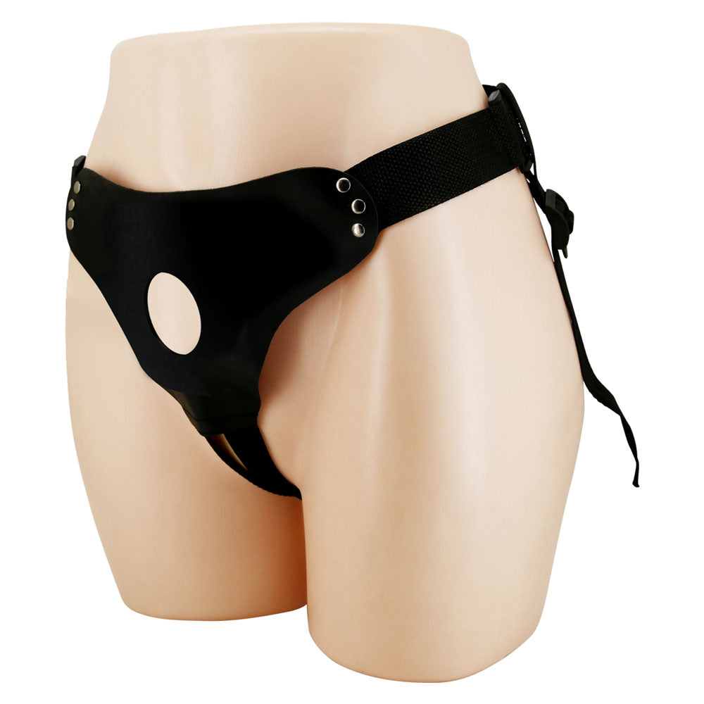 Party Up NICK Strap-On Harness - Black Adjustable Strap-On Harness (No Probe Included) - BW-022097-PU