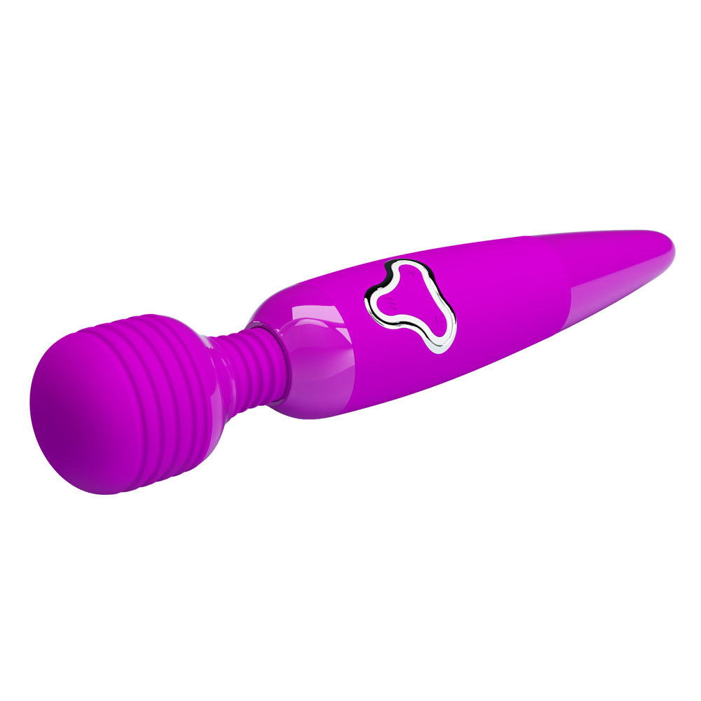 Party Up BRUCE Wand - Pink - Pink 25 cm USB Rechargeable Massage Wand - BW-055010-PU