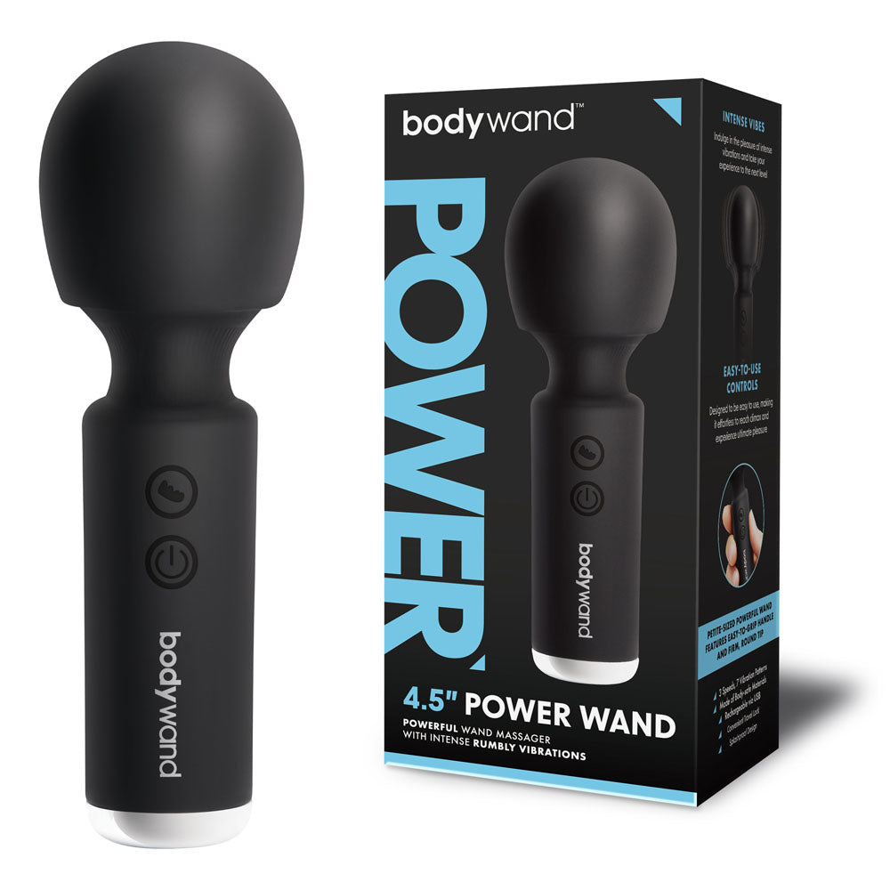 Bodywand 4.5'' Power Wand - Black 11.4 cm USB Rechargeable Massager Wand - BW178