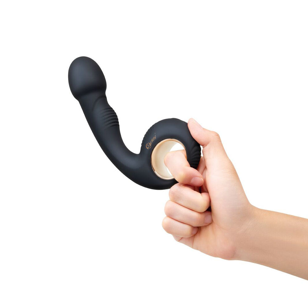 Bodywand G-Play Vibrating Squirt Trainer - Black 17 cm USB Rechargeable Vibrator - BW804