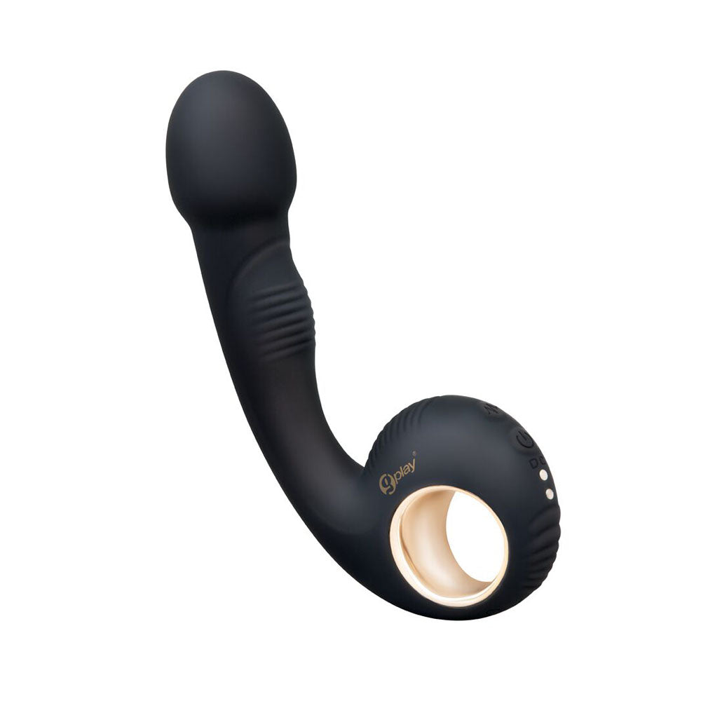 Bodywand G-Play Vibrating Squirt Trainer - Black 17 cm USB Rechargeable Vibrator - BW804