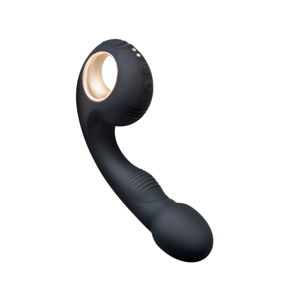 Bodywand G-Play Vibrating Squirt Trainer - Black 17 cm USB Rechargeable Vibrator - BW804