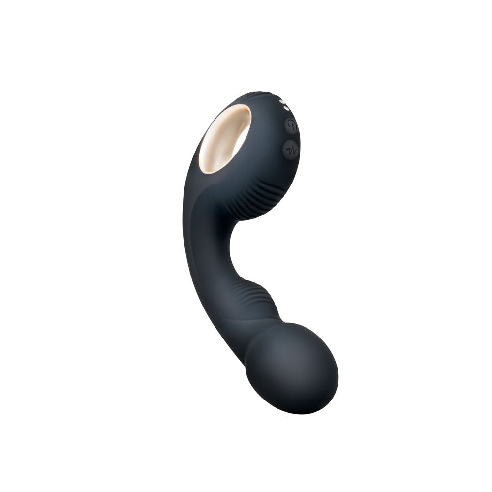 Bodywand G-Play Vibrating Squirt Trainer - Black 17 cm USB Rechargeable Vibrator - BW804