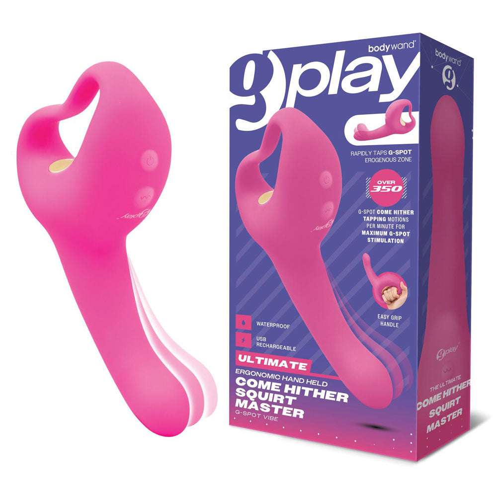 Bodywand G-Play Ultimate Come Hither Squirt Master - Pink 19 cm USB Rechargeable Vibrator - BW806