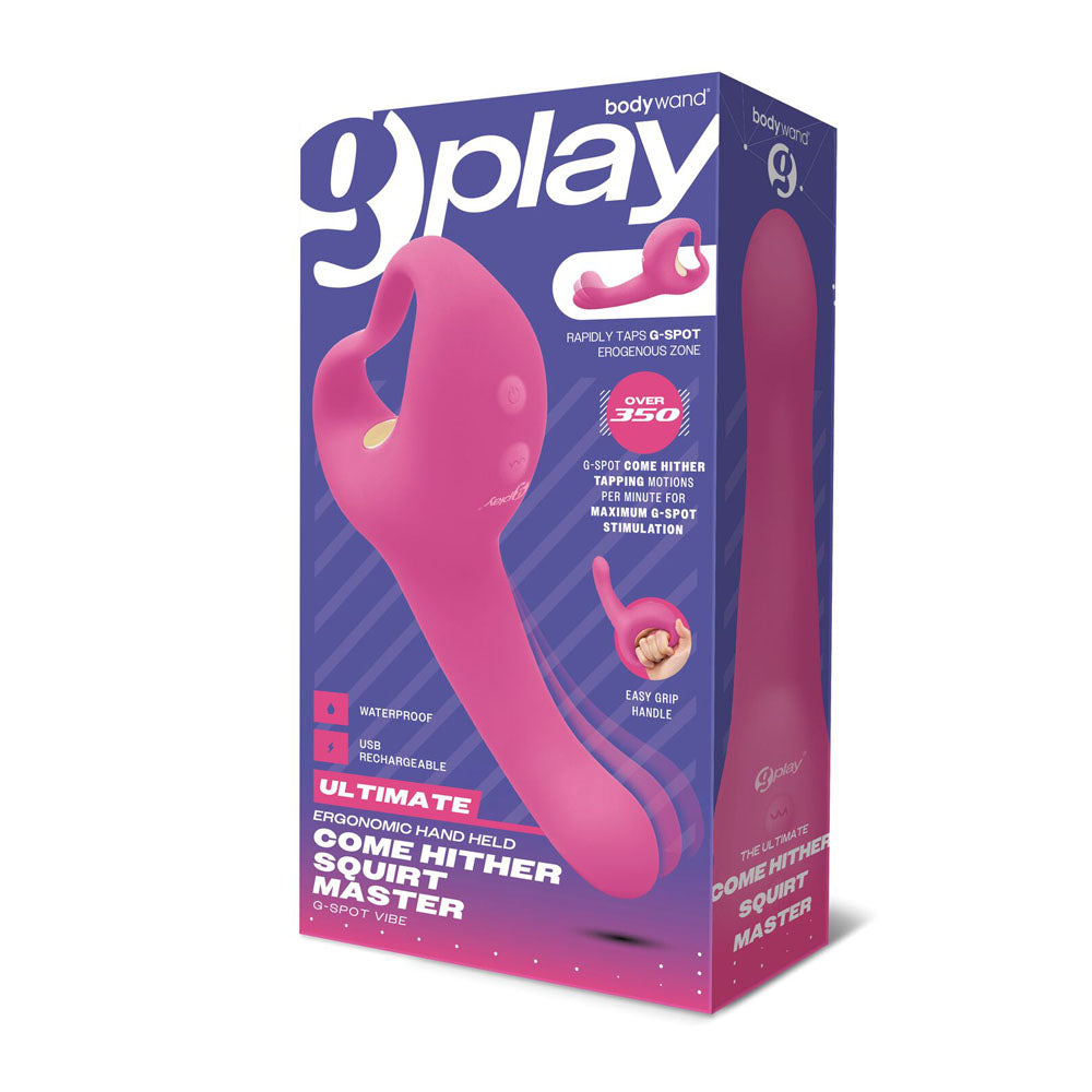 Bodywand G-Play Ultimate Come Hither Squirt Master - Pink 19 cm USB Rechargeable Vibrator - BW806