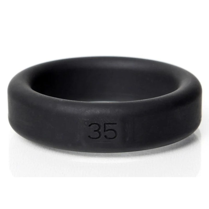 Boneyard Silicone Ring 35mm - Black 35 mm Cock Ring - BY0135