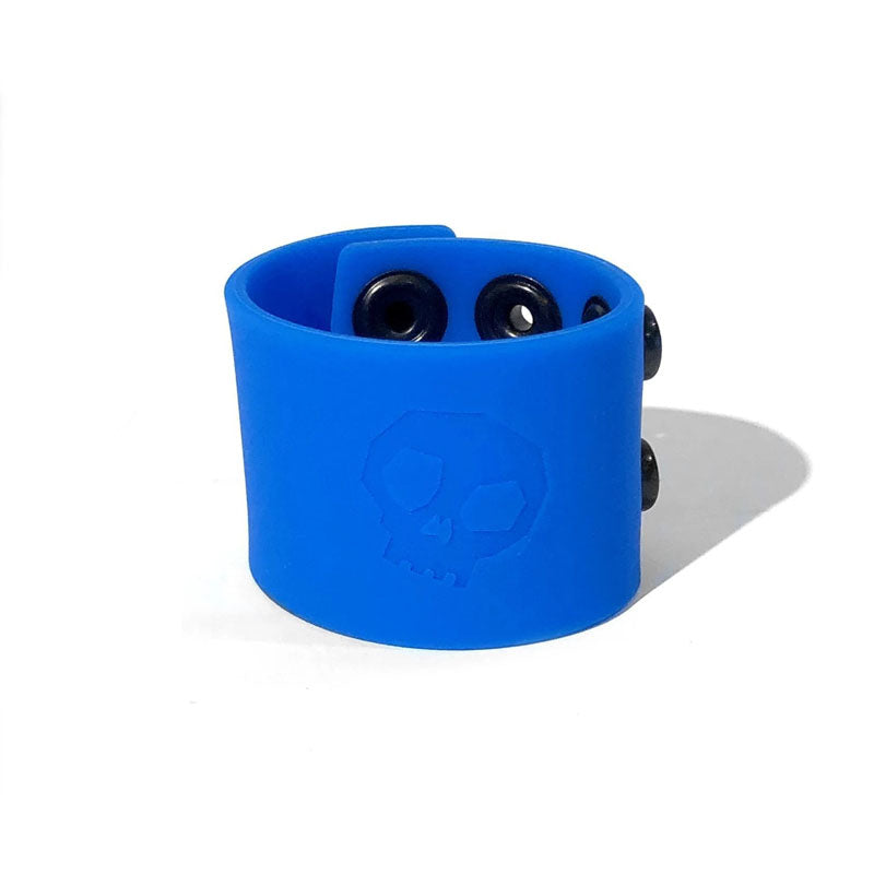 Boneyard Silicone Ball Strap Blue - Blue 3-Snap 4 cm Adjustable Ball Stretcher Ring - BY0318