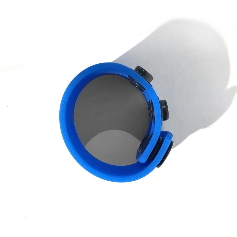 Boneyard Silicone Ball Strap Blue - Blue 3-Snap 4 cm Adjustable Ball Stretcher Ring - BY0318