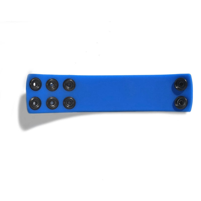 Boneyard Silicone Ball Strap Blue - Blue 3-Snap 4 cm Adjustable Ball Stretcher Ring - BY0318