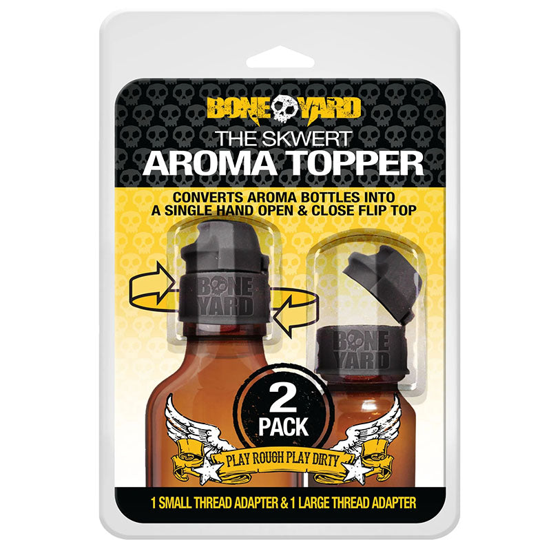 Boneyard The Skwert Aroma Topper 2 Pack - Aroma Bottle Caps - 1 Large and 1 Small - BY0462