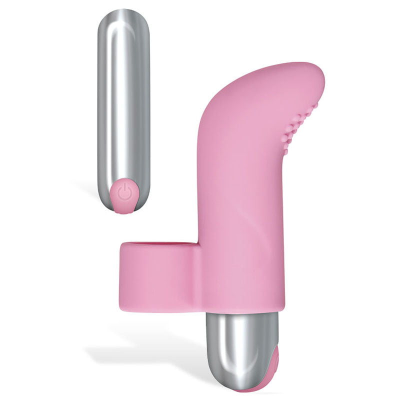 Adam & Eve Silicone Rechargeable Finger Vibe - Pink USB Rechargeable Finger Stimulator - C221 6200