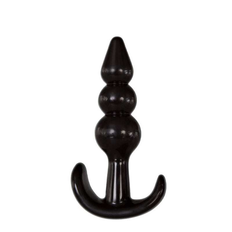 Adam & Eve 4 Piece Anal Plug Kit - Black Butt Plugs - Set of 4 Sizes - C756 8000