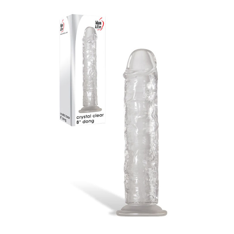 Adam & Eve Crystal Clear 8'' Dong - Clear 20.3 cm Dong - C824 2400