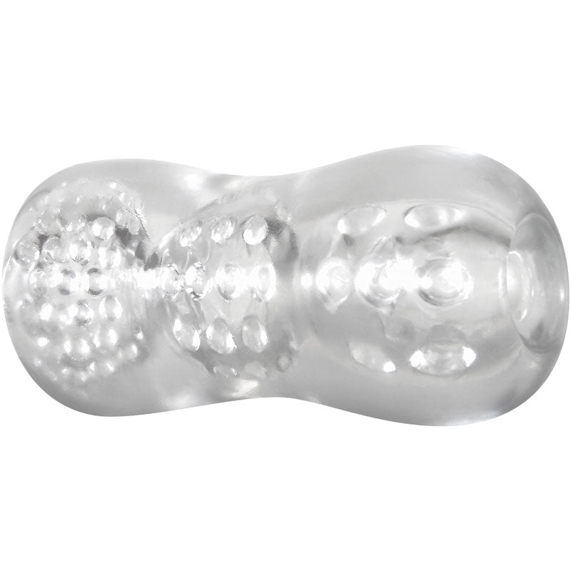 Adam & Eve Triple Chamber Ball Drainer - Clear Masturbator Sleeve - C839 2400
