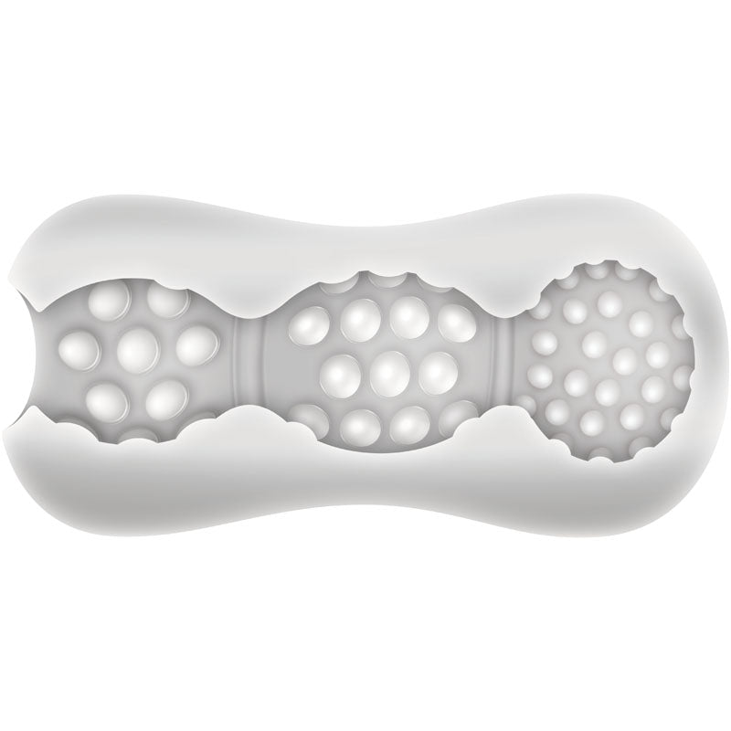 Adam & Eve Triple Chamber Ball Drainer - Clear Masturbator Sleeve - C839 2400