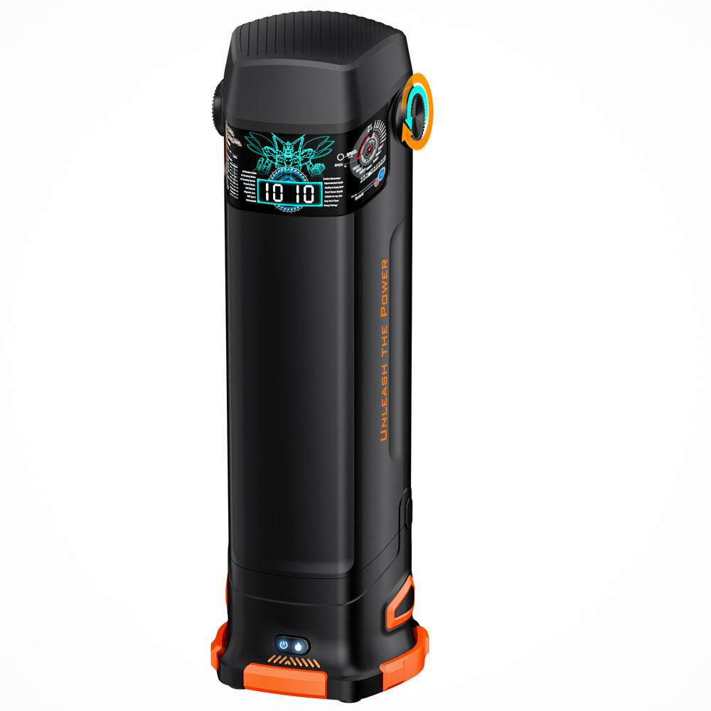 CyberSkin The Titan - Black USB Rechargeable Thrusting & Vibrating Auto Masturbator with Heater - CS-BT-BLK