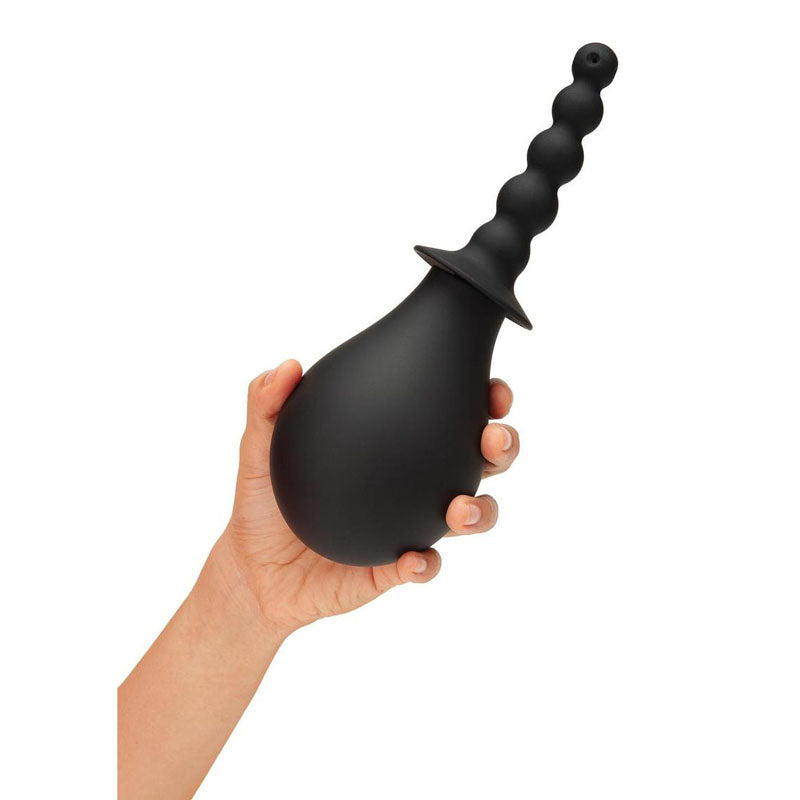 CleanScene 4 Piece Soft Squeeze Beaded Anal Douche Set with Flared Base - 250 ml Capacity with Free Travel Douche Included - CS103