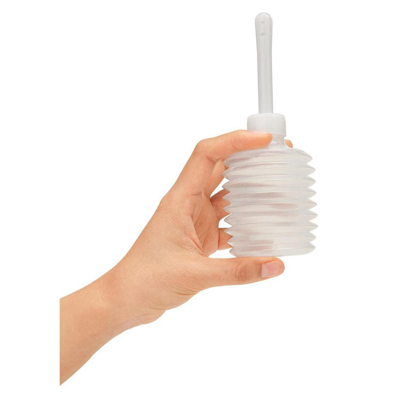 CleanScene 4 Piece Soft Squeeze Beaded Anal Douche Set with Flared Base - 250 ml Capacity with Free Travel Douche Included - CS103