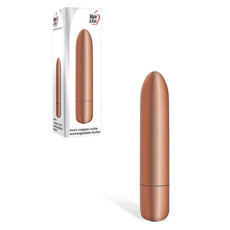 Adam & Eve COPPER CUTIE Rechargeable Bullet - Copper 10 cm USB Rechargeable Bullet - D731 4500