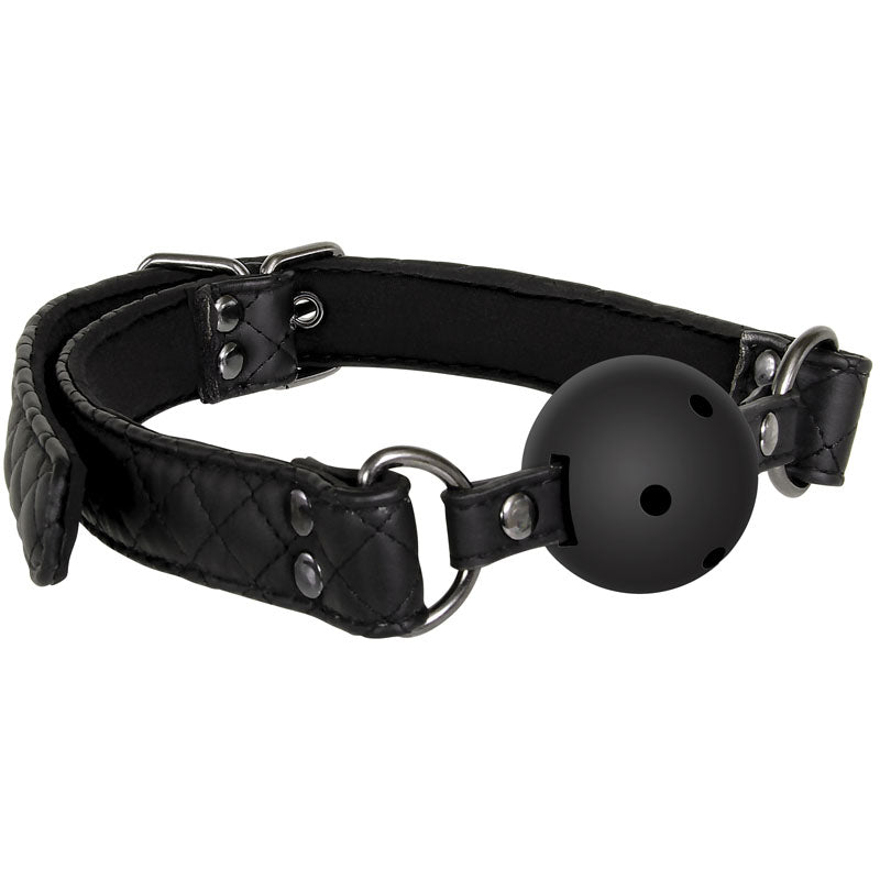 Adam & Eve Eve's Fetish Dreams Ball Gag - Black Mouth Restraint - D793 8000