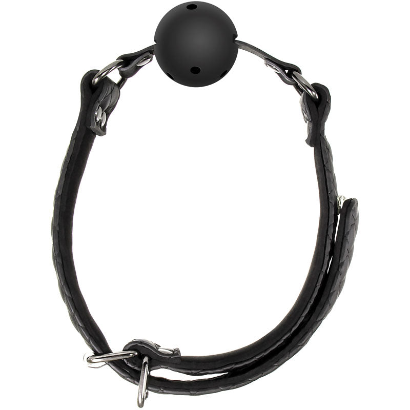 Adam & Eve Eve's Fetish Dreams Ball Gag - Black Mouth Restraint - D793 8000