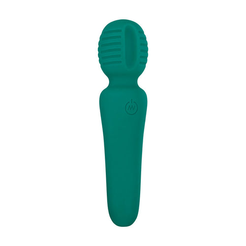 Adam & Eve Petite Private Pleasure Wand - Green 14.8 cm USB Rechargeable Massager Wand - E194 4500