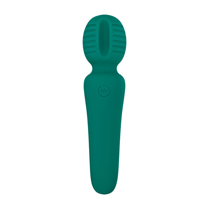 Adam & Eve Petite Private Pleasure Wand - Green 14.8 cm USB Rechargeable Massager Wand - E194 4500