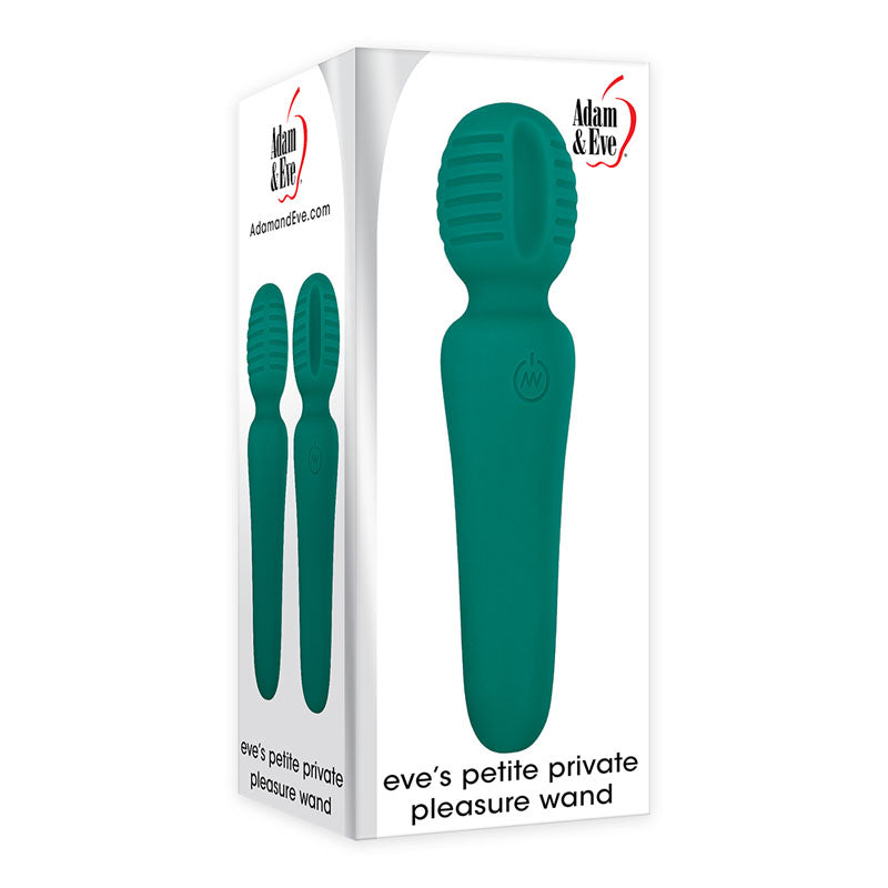 Adam & Eve Petite Private Pleasure Wand - Green 14.8 cm USB Rechargeable Massager Wand - E194 4500