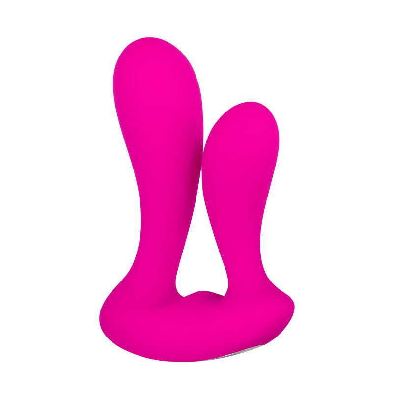 Adam & Eve Rechargeable Dual Entry Vibe - Pink USB Rechargeable Vibrator with Remote Control - E504 6200