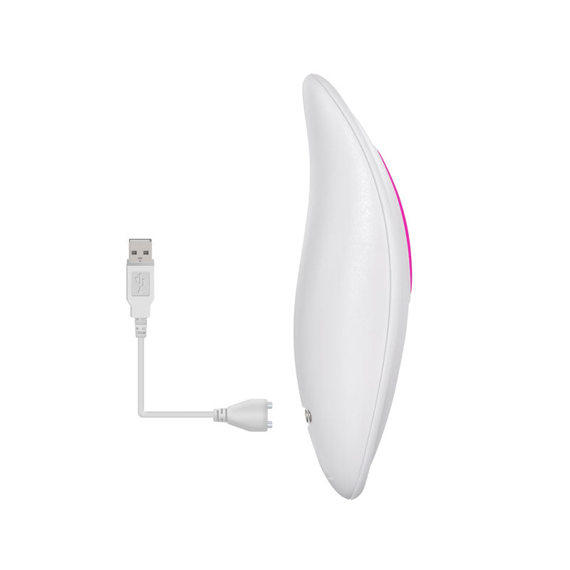 Adam & Eve Rechargeable Dual Entry Vibe - Pink USB Rechargeable Vibrator with Remote Control - E504 6200