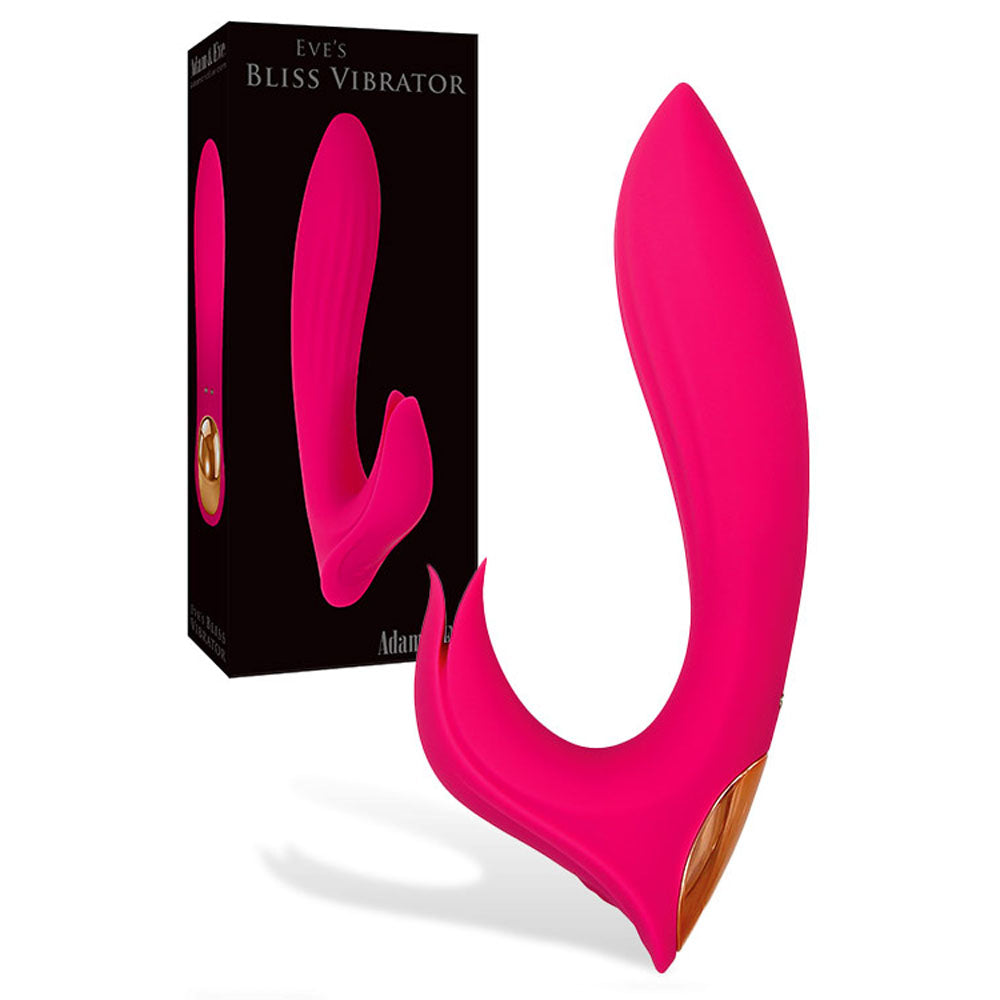 Adam & Eve EVES BLISS VIBRATOR - Pink 17.8 cm USB Rechargeable Rabbit Vibrator - E658 6200