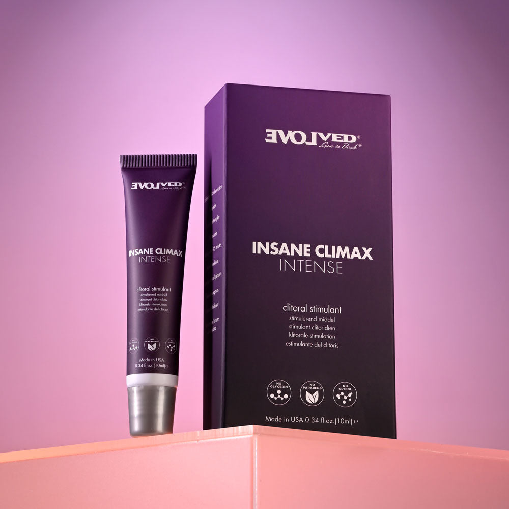 Evolved INSANE CLIMAX - INTENSE - Clitoral Stimulation Gel - 10 ml Tube - EN-LQ-4370-2