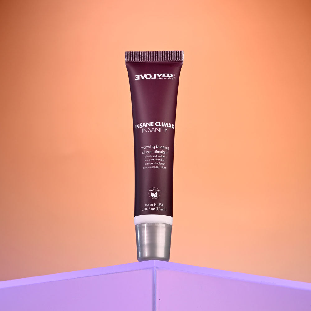 Evolved INSANE CLIMAX - INSANITY - Warming Buzzing Clitoral Stimulation Gel - 10 ml - EN-LQ-4387-2