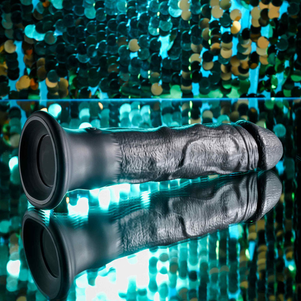 Evolved BLACK THUNDER - Black 25 cm USB Rechargeable Vibrator - EN-RD-4837-2