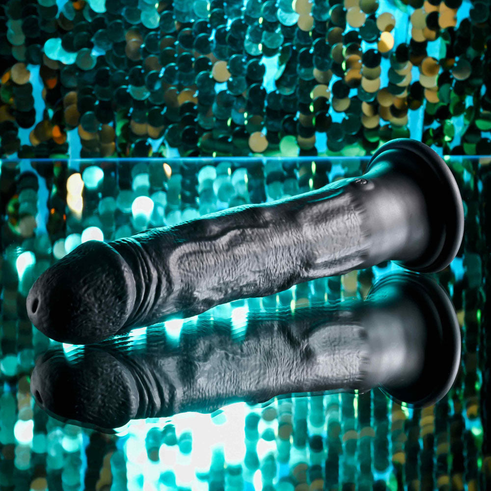 Evolved BLACK THUNDER - Black 25 cm USB Rechargeable Vibrator - EN-RD-4837-2